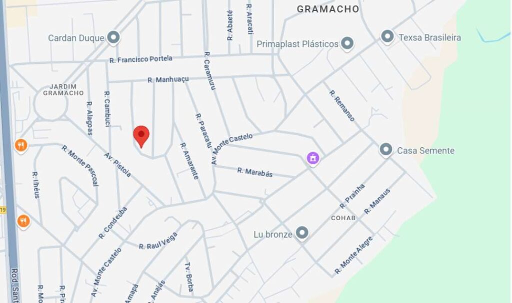 Mapa das regiões atendidas pela Haverah no estado do RJ